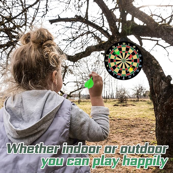 Magnetic Dart Board - 12pcs Magnetic Darts - Excellent Indoor Game and Party Games - Gifts for 5 6 7 8 9 10 11 12 Year Old Boy Kids