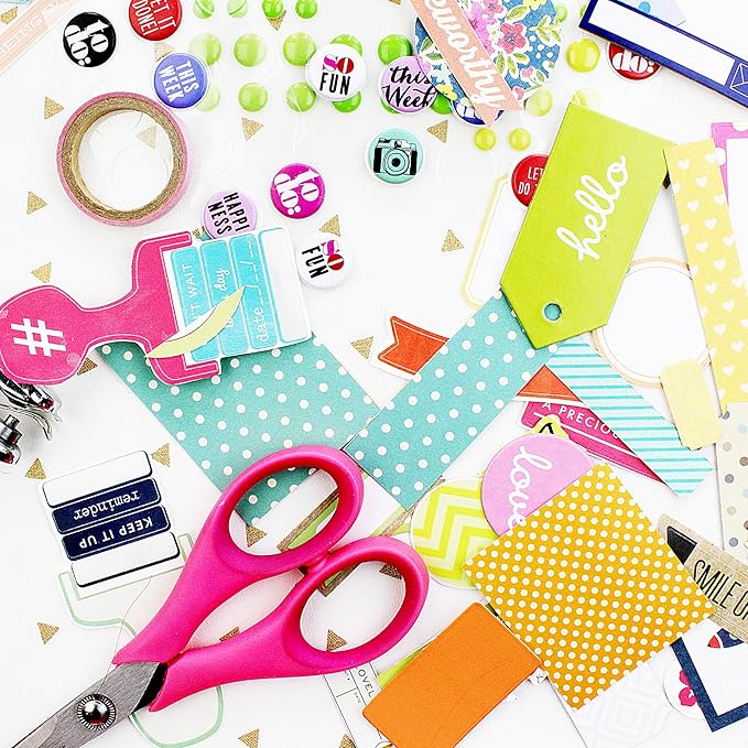 PA Paper Accents Stash Builder Cardstock 8.5" x 11" Riviera, 65lb Colored cardstock Paper for Card Making, Scrapbooking, Printing, Quilling and Crafts, 25 Piece Pack
