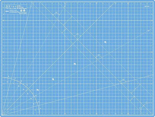 Elan Cutting Mat A2 Blue, Self Healing Cutting Mat 18x24 Inch, 5-Ply Craft Board Blue, Hobby Board for Crafts 18x24 Inch