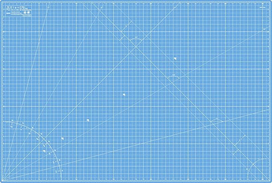 Elan Cutting Mat A1 Blue, Large Self Healing Cutting Mat 24 x 36 Inch, 5-Ply Craft Board Blue, Hobby Board for Crafts 24x36 Inch