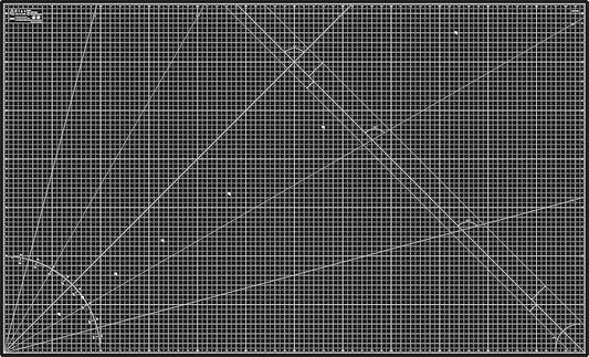 Elan Cutting Mat 36x60 Black & Taupe, Extra Large Self Healing Cutting Mat 36 x 60 Inch, 5-Ply Craft Board Black, Hobby Board for Sewing and Quilting