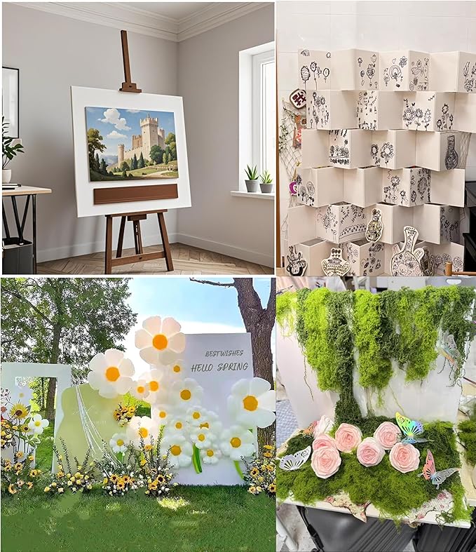 Foam Board 12 x 16 in, ZXUNLIEH 12 Pack White Poster Board, 3/16 in Thick Craft Foam Core Board, Puzzle Board, Double Sided, Foam Sheets for Picture, Project, Presentation, Artwork, Signage and Crafts