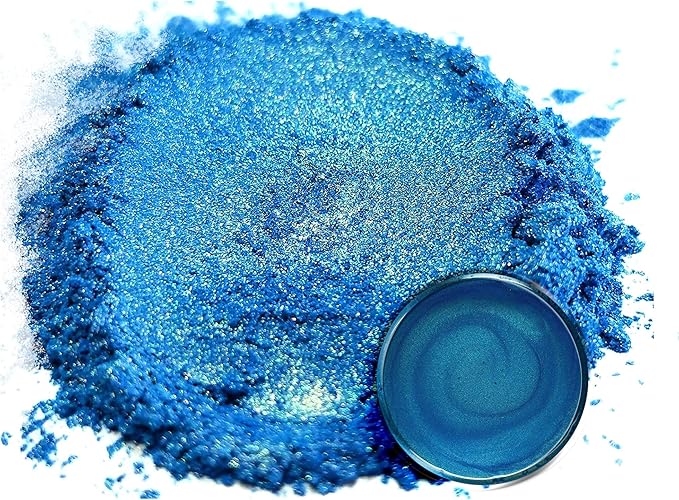 Eye Candy Mica Powder Pigment “Rainbow Blue” (50g) Multipurpose DIY Arts and Crafts Additive | Woodworking, Epoxy, Resin,Natural Bath Bombs, Paint, Soap, Nail Polish, Lip Balm