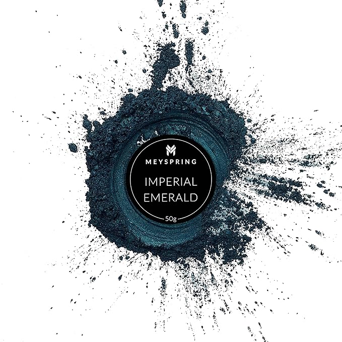 MEYSPRING Imperial Emerald - Intense Green Mica Powder for Epoxy Resin - Pigment Powder for Resin Art, Casting Resin and UV Resin - Green Resin Dye - Epoxy Pigment - Green Color for Resin