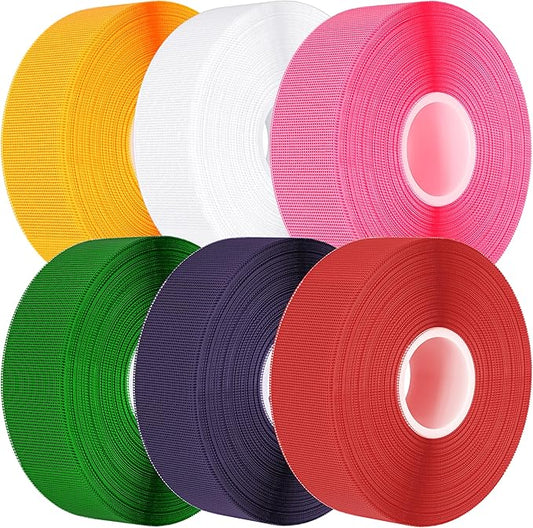 6 Pack Thimble Tape for Hand Sewing,1.6CM*15M Thimbles for Hand Sewing,Soft & Breathable Cotton Gauze Sewing Finger Protector for Embroidery, Needlework, Needlepoint,Knitting(Multicolor)