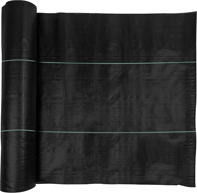 Woven Geotextile Fabric for Driveway and Road Stabilization, Construction Underlayment, Erosion Control, Commercial Grade 50 Year for Gravel Roads and Pavers (15x30) Ships Folded