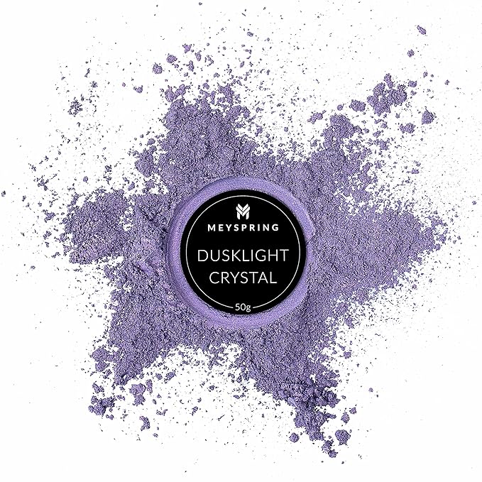 MEYSPRING Dusklight Crystal - Two Tone Violet Mica Powder for Epoxy Resin - Color Shifting Pigment - Purple Resin Dye - Skin-Safe and Cosmetic Grade
