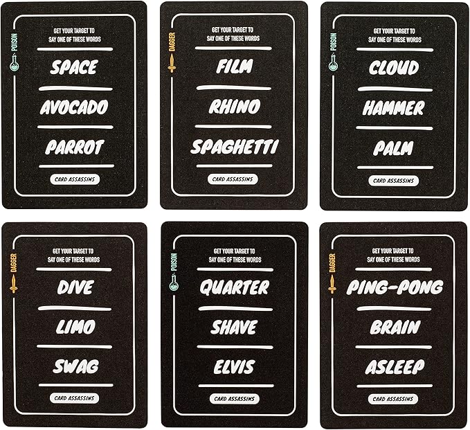 Stellar Factory Card Assassins: A Party Game Without Safe Words