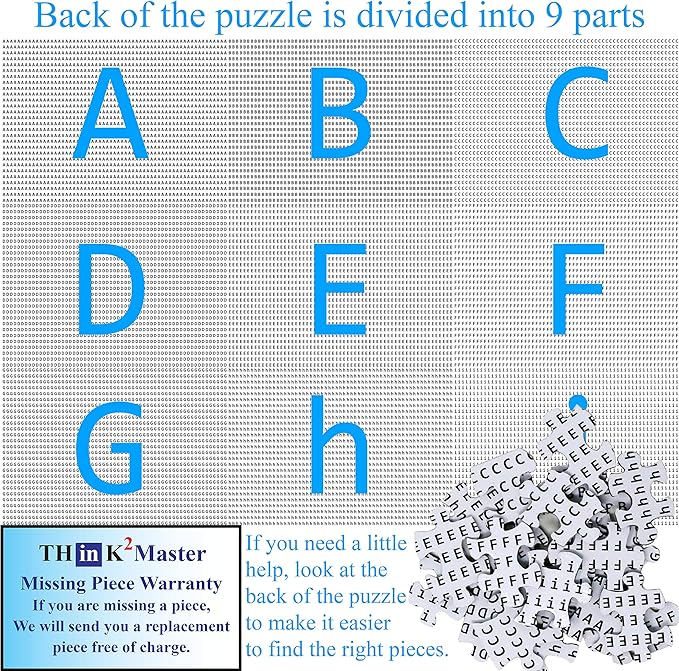 Think2Master Motivational & Inspirational Collage 500 Pieces Large Format Jigsaw Puzzle: Kids 12+, Teens, Adults & Families. Fosters Growth Mindset - Vibrant Wall Art. Great Gift. Size: 26.8” X 18.9”